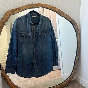 Calvin Klein women’s denim button down - size M